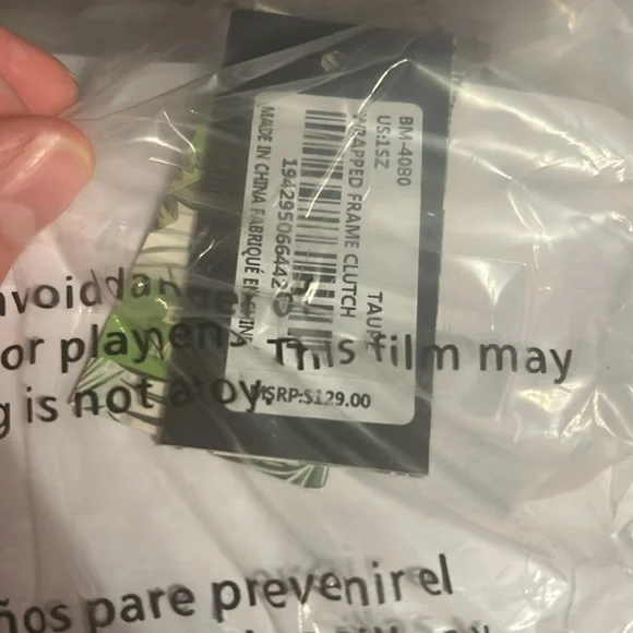 Badgley Mischka Clutch Bag - TAUPE NWT - Picture 5 of 6